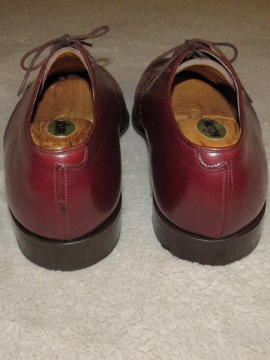 E. Vogel Bespoke Oxblood Calf Leather Balmoral Cap Toe Derbys 11 EE main image 10